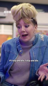 When there’s fowl play in your dream job Revisiting this moment from Series 3 of Mandy. #Mandy #Comedy #Throwback #Funny #Job Mandy (Diane Morgan), a hapless, jobless heroine whose daft adventures mostly end in disaster, loves being high up, there’s just one problem… | BBC