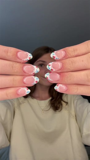 the cutest spring set ever!! 🍓🍰🫐 #gracedoesnails #springnailinspo #nailtransition #viral #fyp @BeetlesGelPolish @UNAGELLA @melodysusie @Modelones @Maniology @OPI