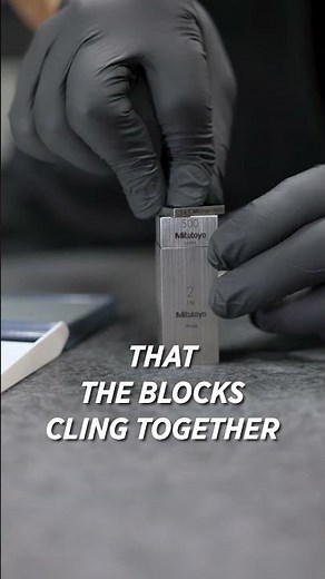 These Gauge Blocks Stick together like MAGIC!