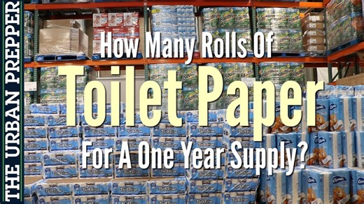 Calculating toilet paper needs for emergency preparedness