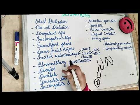 orthodontics lecture - important definitions