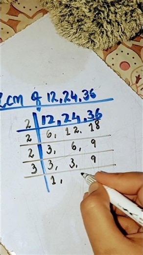 Lcm of 12 24 36 by Miss Sarah