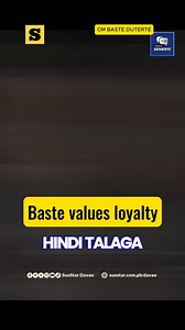 BASTE ON BEING LOYAL TO HTL In a recent YouTube podcast, Mayor Sebastian "Baste" Duterte shared why he remains loyal to the Hugpong sa Tawong Lungsod party. While acknowledging that the party isn't perfect, he emphasized that the bonds of loyalty are far more valuable, as they foster long-lasting relationships. His statement comes in the wake of some former members leaving the party to join other political groups. 📹CM Baste Duterte/YouTube #AllYouNeedToKnow | SunStar Davao