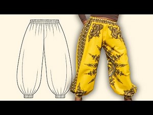 Sew Balloon Trousers from Scratch | Beginner DIY Pants Tutorial (No Pattern)