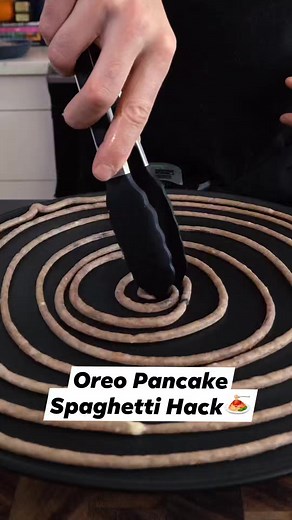 9.7M views · 165K reactions | You must give this HACK a try  #Oreo #pancakes #spaghetti #foodhack #choco #reels | Josh Elkin | Facebook