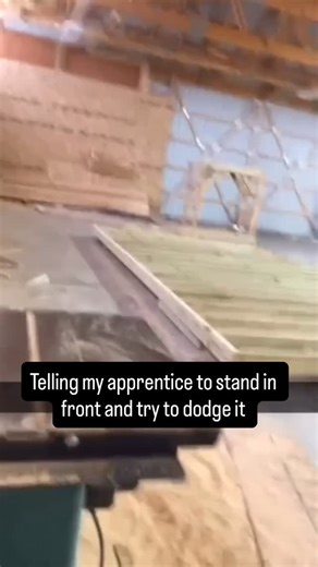 Blue Collar Bible on Instagram: "Send this to your favorite apprentice 😂 Table saws are the powerhouse of any woodworking shop — spinning blades at 3,000+ RPM, slicing through lumber like butter when everything’s set up right. But they’re also one of the most dangerous tools out there if you get complacent. The number 1 nightmare? Kickback. That moment when the wood binds, the rear teeth grab it, and bam — it rockets back at you faster than you can blink, sometimes at 100+ mph. We’ve all seen t