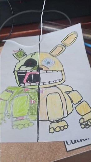 how to draw spring bonnie & spring trap