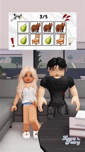💗 School Love | Say The Word On Beat Challenge With My BF! | 🏡 Roblox Story #roblox #shorts