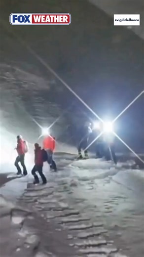 RESCUE IN ITALY: Two American skiers were rescued after getting lost on a mountain in the area of Livigno, Italy, near the site of the Winter Olympics. Thermal drones from Italy's firefighting service helped locate the missing skiers, and they were brought to safety. | FOX Weather