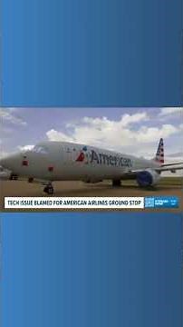 American Airlines flights grounded due to tech issue