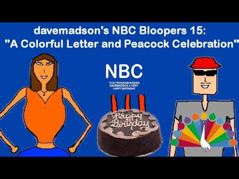 davemadson's NBC Bloopers 15: A Colorful Letter and Peacock Celebration