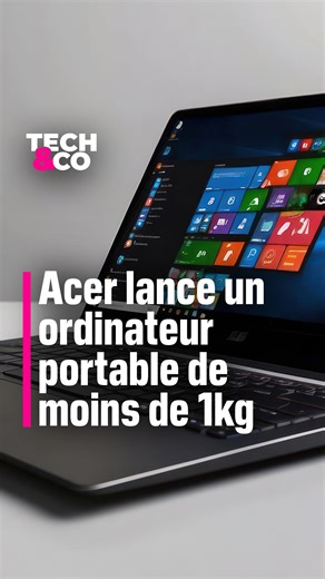 2.1K views · 22 reactions | Acer lance un ordinateur portable de moins de 1kg #pc #ordinateur #ifa | Tech & Co | Facebook