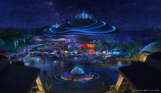 New Space Mountain Seems to Combine Cosmic Rewind Ominicoaster with Tilting Track Effects - Disney by Mark