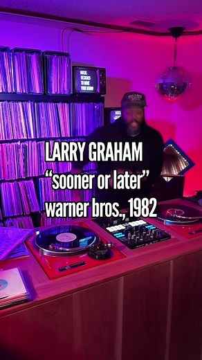 LARRY GRAHAM / SOONER OR LATER / 1982 Larry Graham, in the case that you dont know, is an innovator in the field of bass as he is credited as creating the slap technique. this can not only be heard all over his records - solo and with Graham Central Station, but with Sly and The Family Stone where he originally came to prominence. Sooner or Later is one of the standards in the Boogie Funk genre and easily displays Graham’s last commercial times of ability to adapt and adjust to the times. Sooner