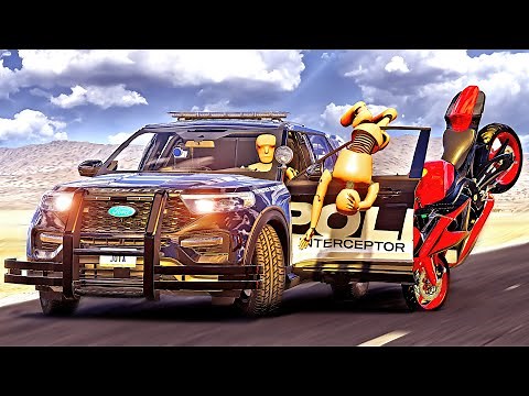 Police Chase and Car Crashes #01 [BeamNG.Drive]