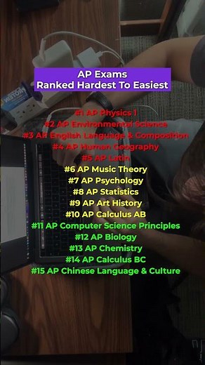 AP Exams Ranked Hardest To Easiest 🙌
