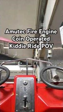 Amutec Fire Engine Coin Operated Kiddie Ride POV