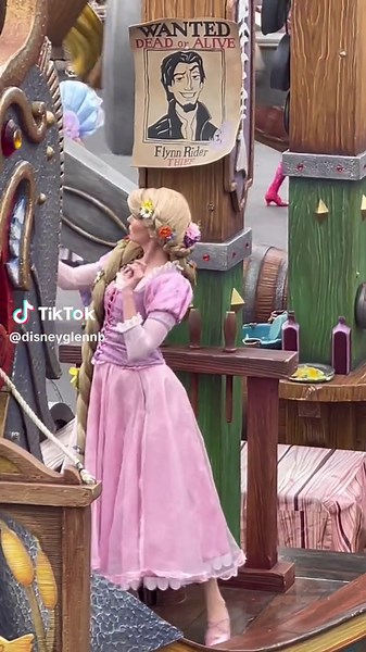 Rapunzel with Pan at Disney World