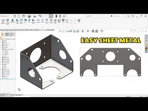 Easy Sheet Metal Part with Edge Flange in SolidWorks