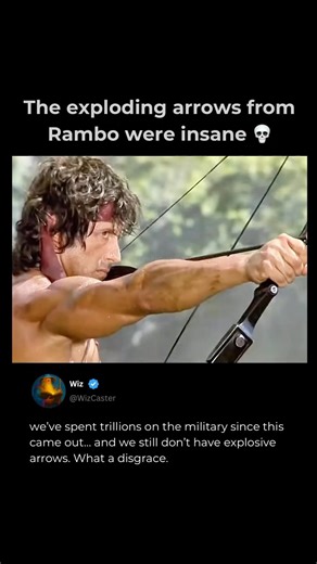 The exploding arrows from Rambo were insane 💀