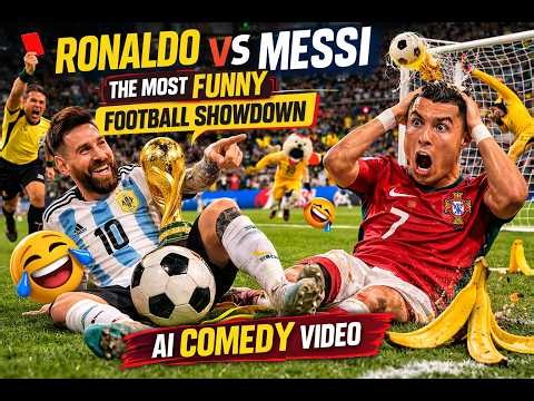 💥 Ronaldo vs Messi – Ultimate Funny Football Showdown | Epic AI Comedy 😂⚡