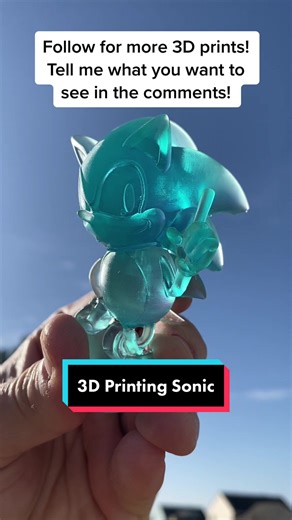3D Printing Sonic the Hedgehog Model