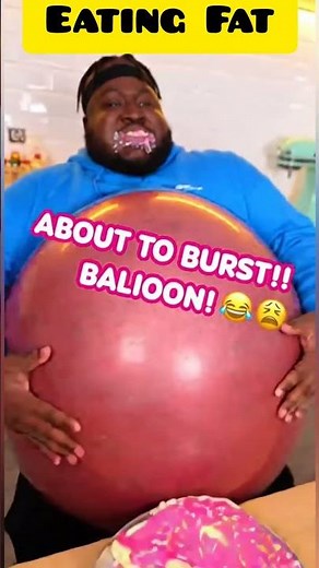 Man Eats So Much His Belly Inflates Like a Balloon 😂 | Hilarious Overeating Fail #shorts