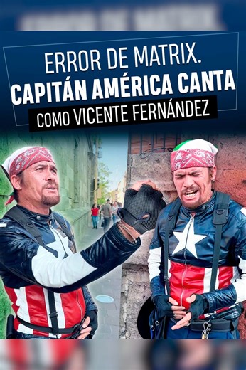 77K views · 1.1K reactions | Error de matrix. Capitán América canta como Vicente Fernández Xavier Flores | Badabun | Facebook