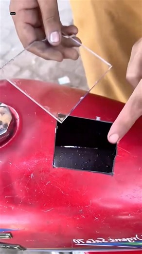 fuel tank glass trick