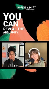 1.9K views · 90 reactions | This week on the pod we're talking about the importance of humor and creativity in resisting absurdity. Raise those middle fingers, point out the lunacy, and tee-hee with the pair as they reclaim their power by discovering joy through resistance. Check out episode 2 of HOPE IS A DUTY! Link in stories. | Austin Channing Brown | Facebook
