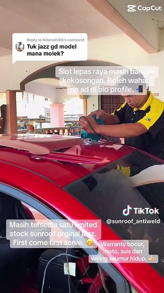 Sunroof Tebuk Lipat on TikTok