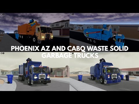 Roblox Garbage Trucks | Phoenix AZ and CABQ Solid Waste garbage trucks