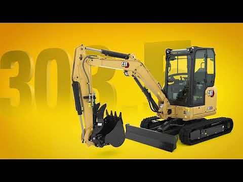 Cat® 303.5 CR Mini Excavator – Cab Comfort
