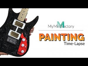 MyMiniFactory Painting Time-lapse – HR Giger Guitar (Alien)