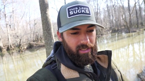 Sketchy Log Walk Leads to Stringer Full of Fish