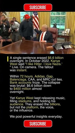 Kanye's Biggest Mistake Cost Him Everything 🔥 #kanyewest #celebrity #trending
