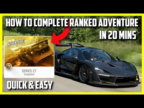 Forza Horizon 4 - How to Complete Ranked Adventure in 20 mins! Forza Horizon 4 Online Adventure