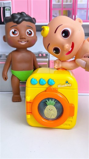 ASMR Toy Unboxing Cocomelon & Cody Washing Machine Set | Satisfying Toy Play with PyPy #shorts