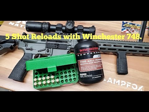 5 shot reloads with Winchester 748