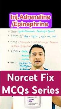 Injection Adrenaline/Epinephrine #shorts #nursing #norcetmcq #adrenaline #epinephrine
