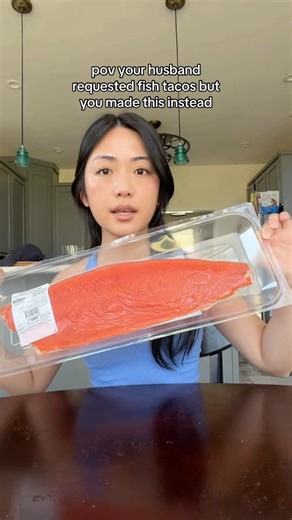 EASY asian salmon tacos 🤤 #salmon #EasyRecipe #dinnerideas