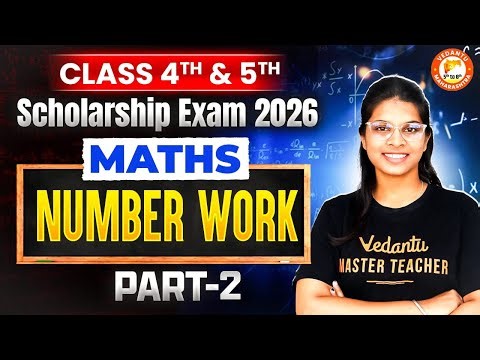 Scholarship Exam 2026 - Maths Number Work Part 1 | Maths Classes for Scholarship Exam 2026 Vidhi Mam