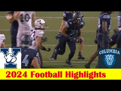 Yale vs Columbia Football Game Highlights 11 1 2024