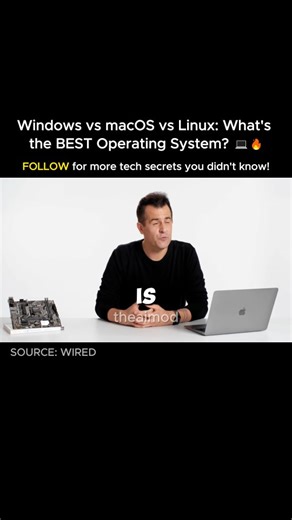 Technology |Business |AI on Instagram: "Windows vs MacOS vs Linux: what's the best Operating System!? 📹: WIRED"