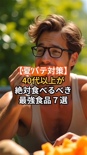 Healthハック on Instagram: "夏バテ対策！40代以上が夏に絶対食べるべき食品7選#夏バテ #夏バテ対策 #健康"