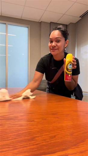 Having fun with Pledge #cleantok #cleaning #clean #pledge #pledgewoodcleaner