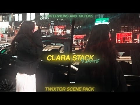 Clara Stack tiktoks and interview clips twixtor scenes || scene pack || 1080p 60fps