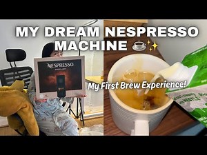 TESTING MY NEW NESPRESSO MACHINE FOR THE FIRST TIME ☕✨| Honest Review & First Brew Experience