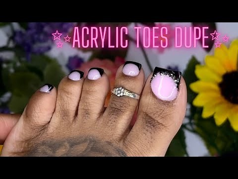 HOW TO DO POLYGEL TOE NAILS | Polygel Overlay on Toes | DIY POLYGEL TOE NAILS AT HOME TUTORIAL🧚🏾‍♂️