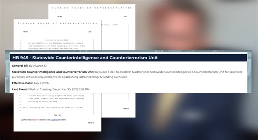 Florida lawmaker pushes for statewide counterintelligence unit